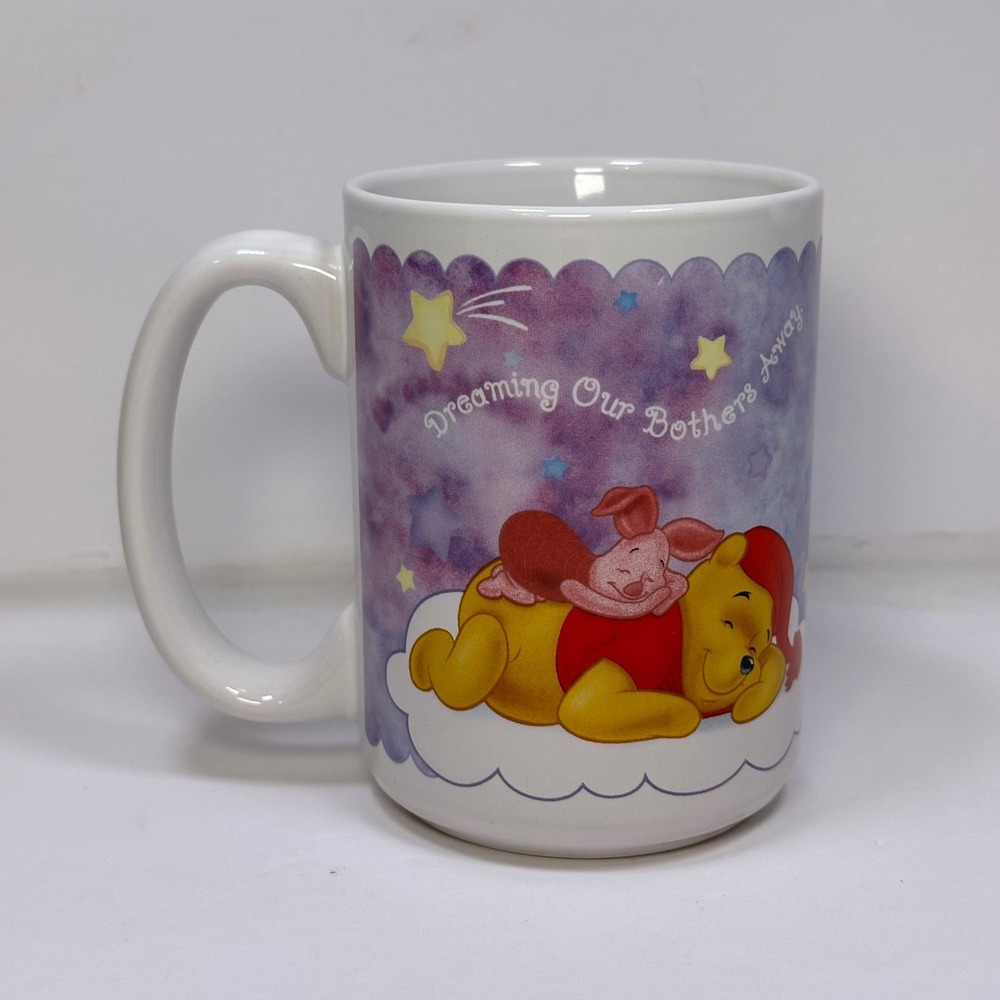 Disney Winnie the Pooh and Piglet Tigger Mug Dreaming Our Bothers Away Mug